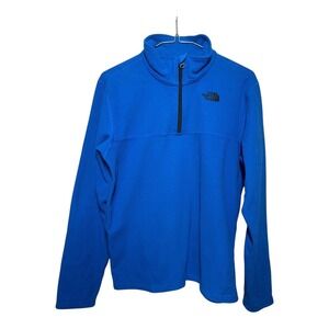 The North Face Women's Women's Blue Fleece Quarter-Zip Boys' XL Blue Polyester